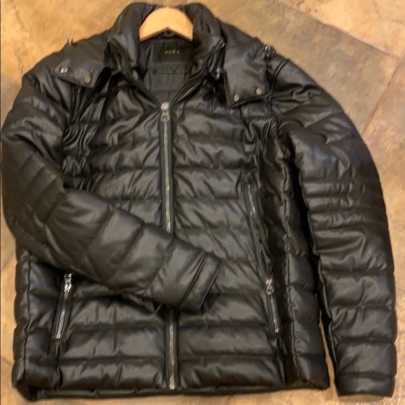 Zara Other - Zara faux leather padded jacket XL